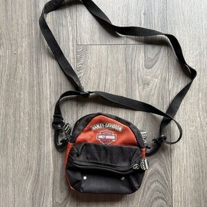 Harley-Davidson Black and Orange Belt Bag